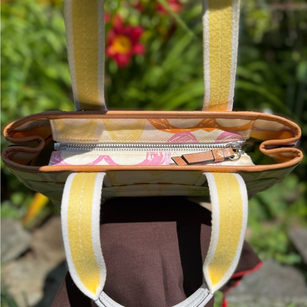 Coach Hampton Scribble Satchel - image 5